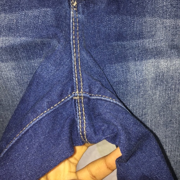 Above the Knee Jean Shorts - Picture 6 of 8